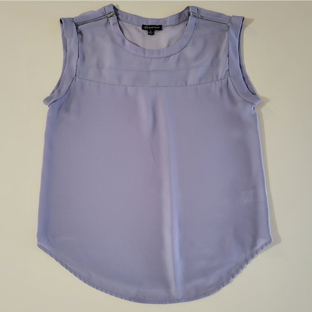 Shinestar Lavender Sleeveless Blouse
